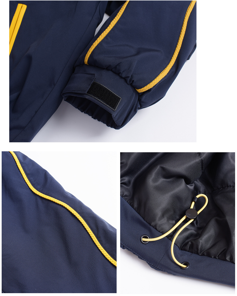 大きいサイズ レディース フード付きバイカラーパイピングカジュアルジャケット 3L 4L 5L