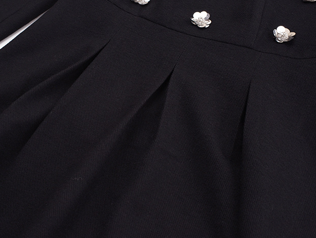 大きいサイズ レディース スパンコールスクエアネックブラックワンピース LL 3L 4L 5L