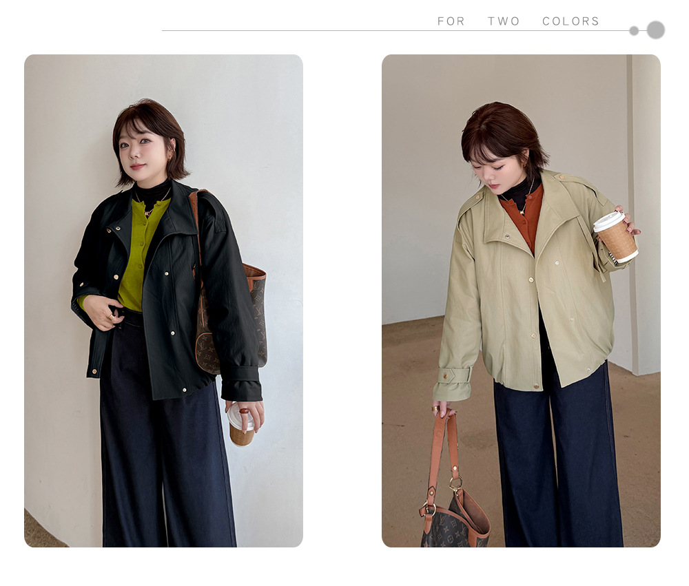 大きいサイズ レディース ワークウェアスタイルカジュアルコットンジャケット LL 3L 4L 5L