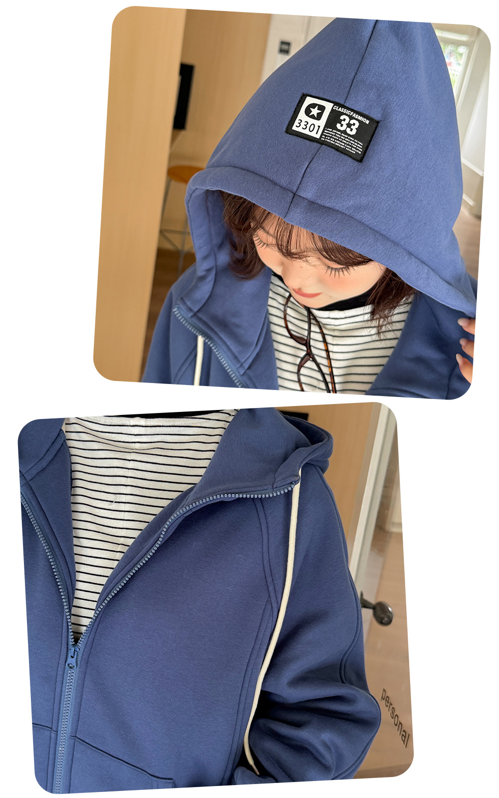 大きいサイズ レディース フードタグ付き裏地フリースニットスウェットパーカー LL 3L 4L 5L