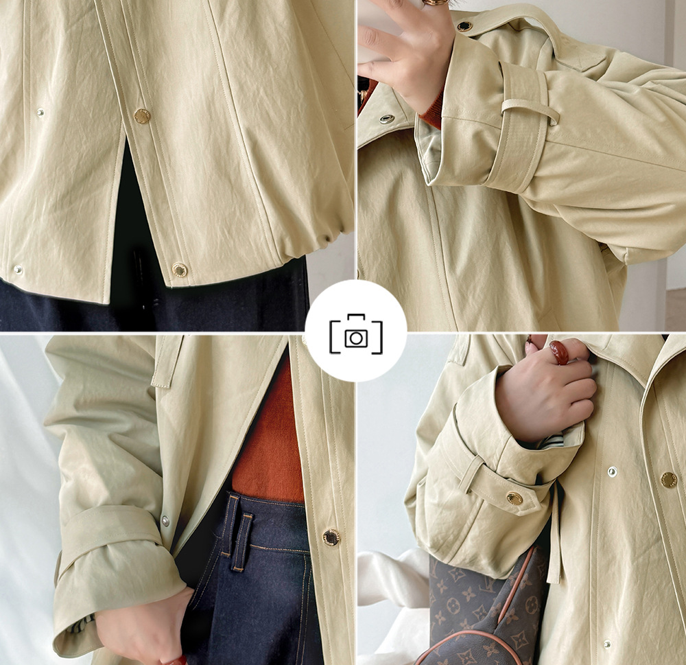 大きいサイズ レディース ワークウェアスタイルカジュアルコットンジャケット LL 3L 4L 5L