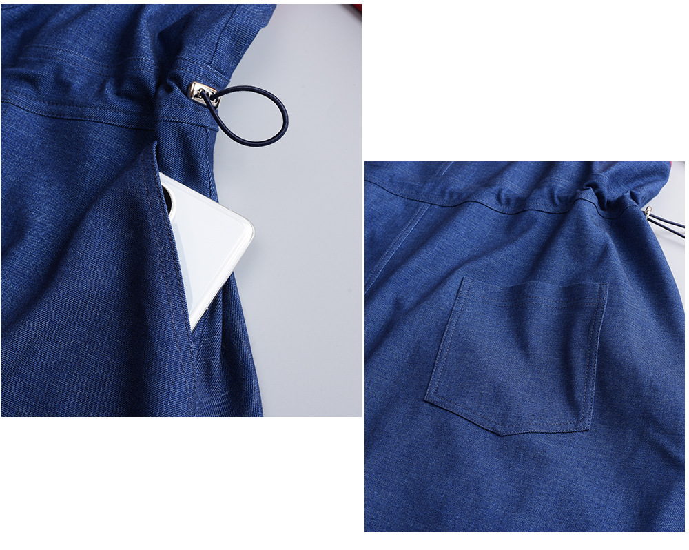 大きいサイズ レディース  フェイクツーピースワンピース（ニットインナー+デニムジャンパースカート） LL 3L 4L 5L