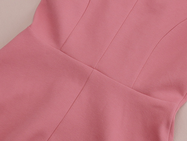 大きいサイズ レディース キャンディーカラーハートボタン付きスクエアネックフレンチワンピース LL 3L 4L 5L