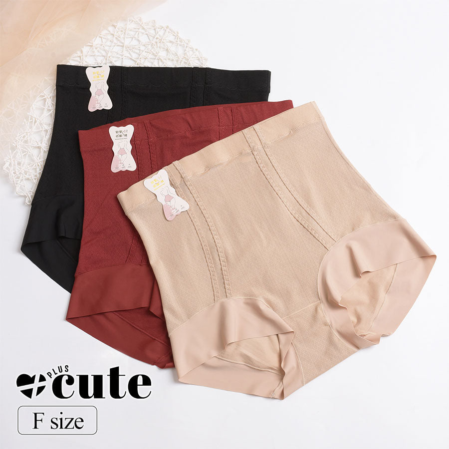 大きいサイズ レディース ハイウエストボディシェイプショーツ F フリーサイズ