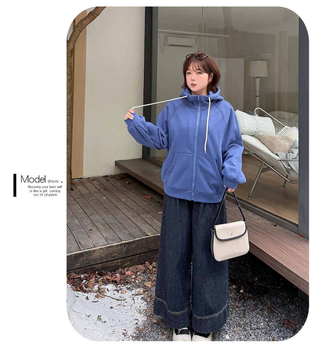 大きいサイズ レディース フードタグ付き裏地フリースニットスウェットパーカー LL 3L 4L 5L