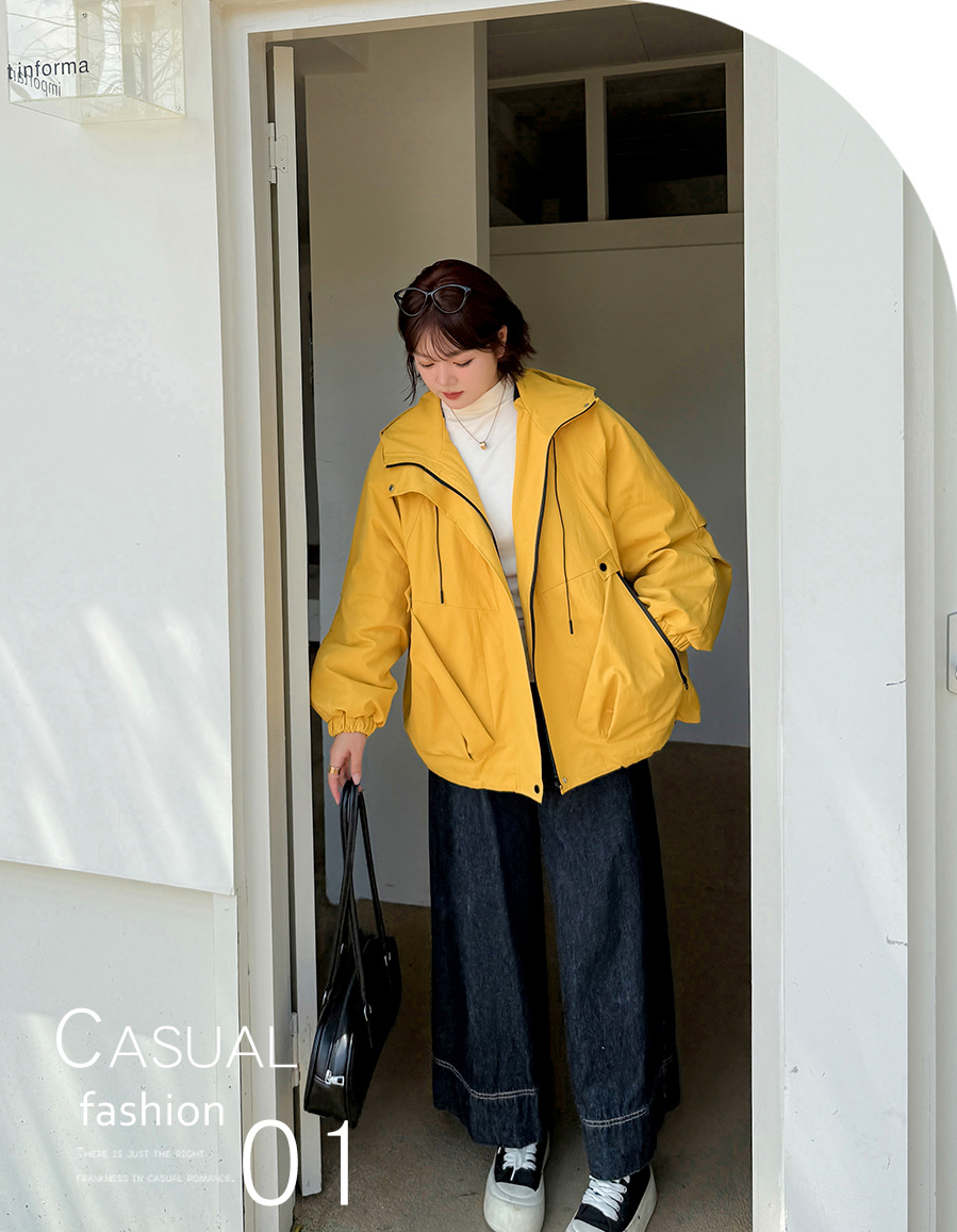 大きいサイズ レディース フード付きアウトドアカジュアル中綿ジャケット 3L 4L 5L