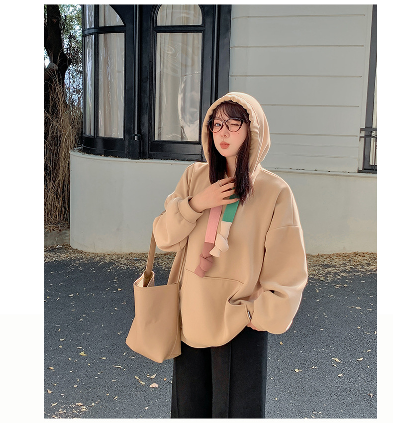 大きいサイズ レディース カラフルフードひも付きカジュアルベルベットパーカー LL 3L 4L 5L