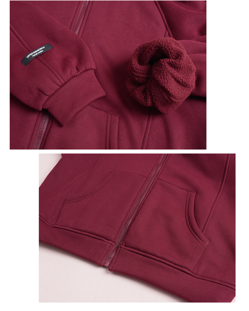 大きいサイズ レディース フードタグ付き裏地フリースニットスウェットパーカー LL 3L 4L 5L