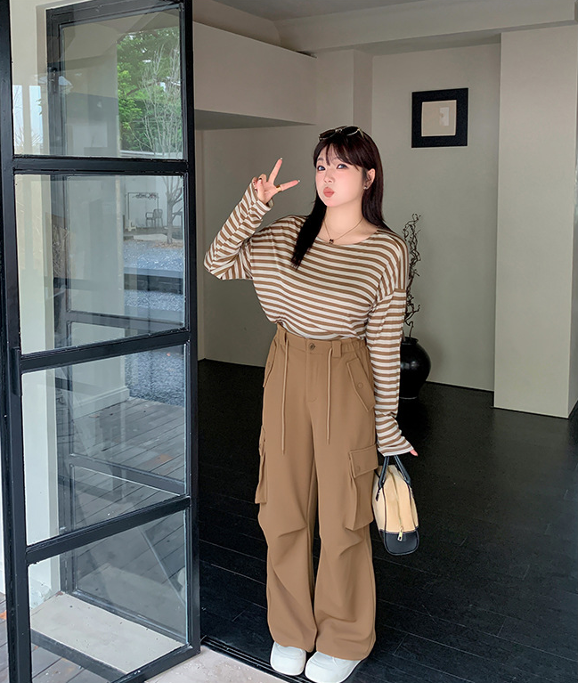 大きいサイズ レディース カジュアルワークカーゴパンツ LL 3L 4L 5L