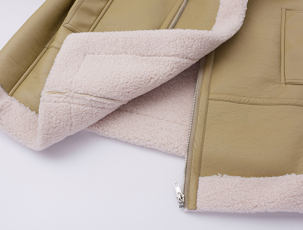 大きいサイズ レディース フリースラペルクラシックPUレザーライダースジャケット LL 3L 4L 5L