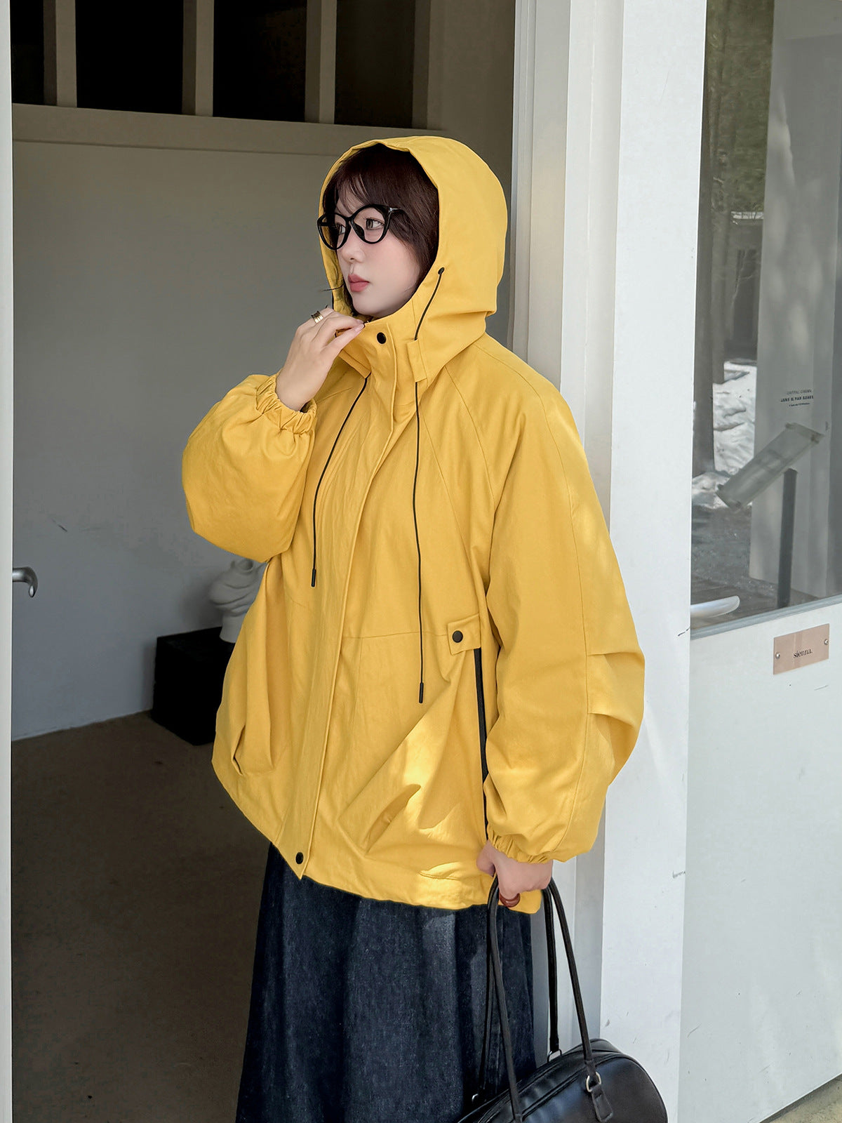 大きいサイズ レディース フード付きアウトドアカジュアル中綿ジャケット 3L 4L 5L