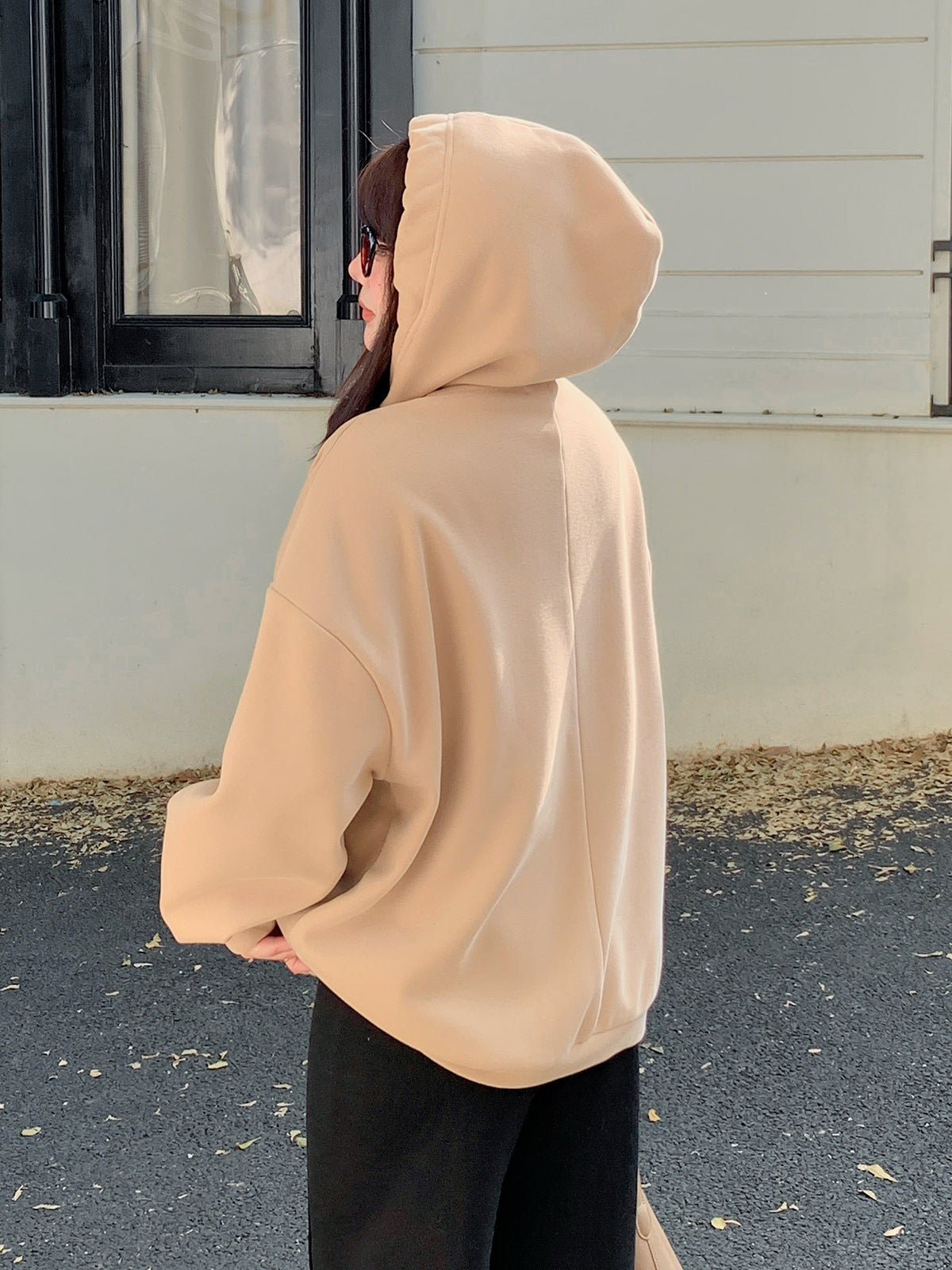 大きいサイズ レディース カラフルフードひも付きカジュアルベルベットパーカー LL 3L 4L 5L