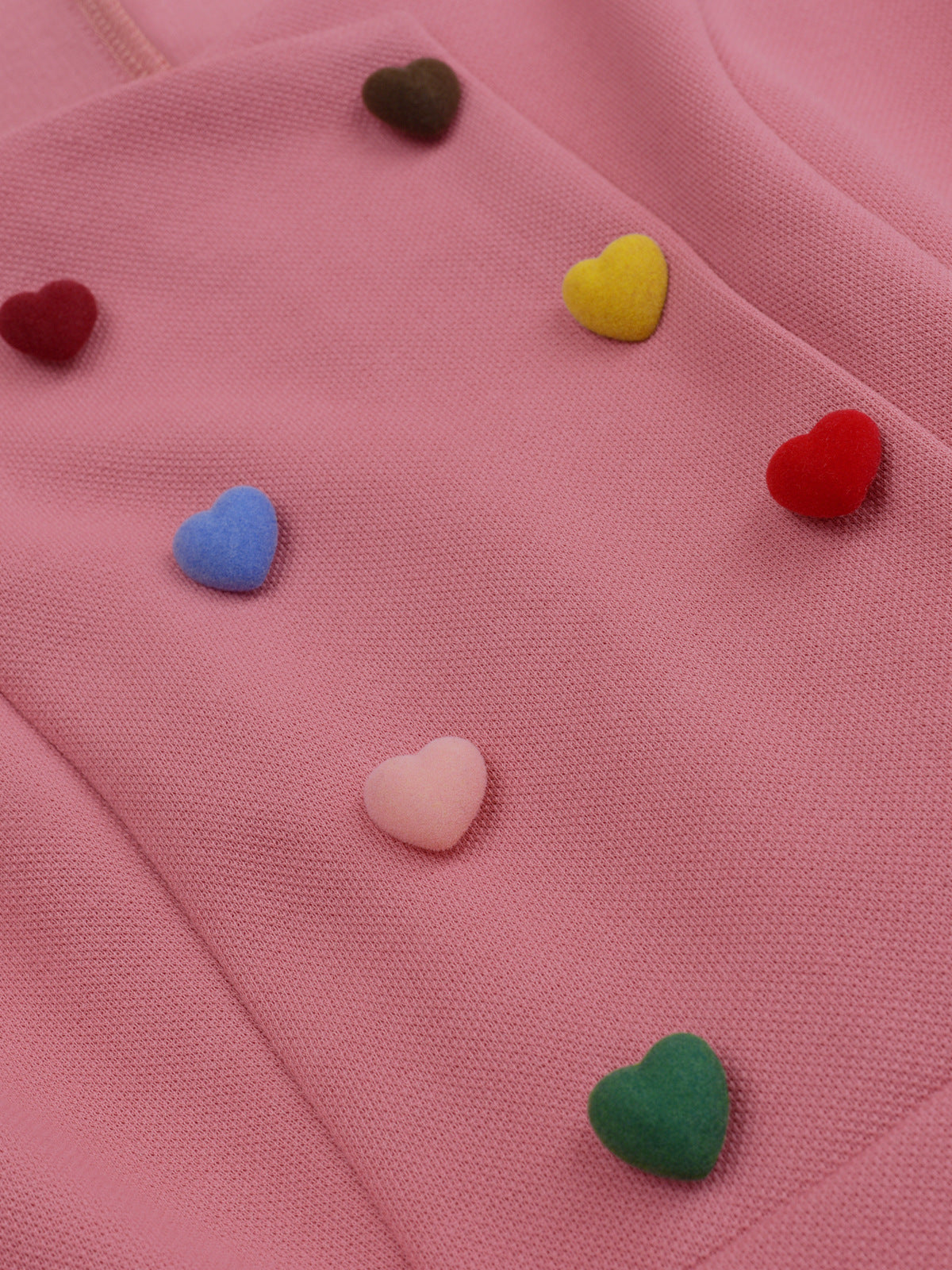 大きいサイズ レディース キャンディーカラーハートボタン付きスクエアネックフレンチワンピース LL 3L 4L 5L