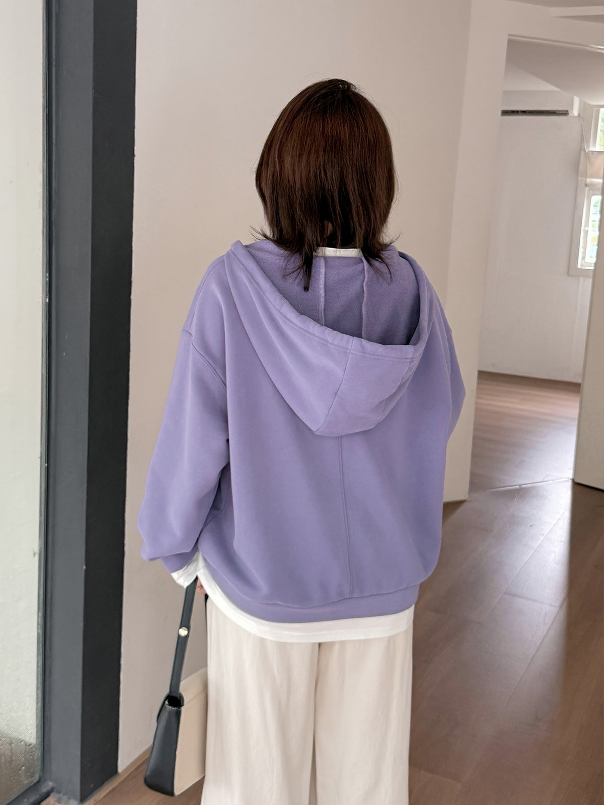 大きいサイズ レディース フード付き厚手フェイクツーピースカジュアルスウェットシャツ LL 3L 4L 5L